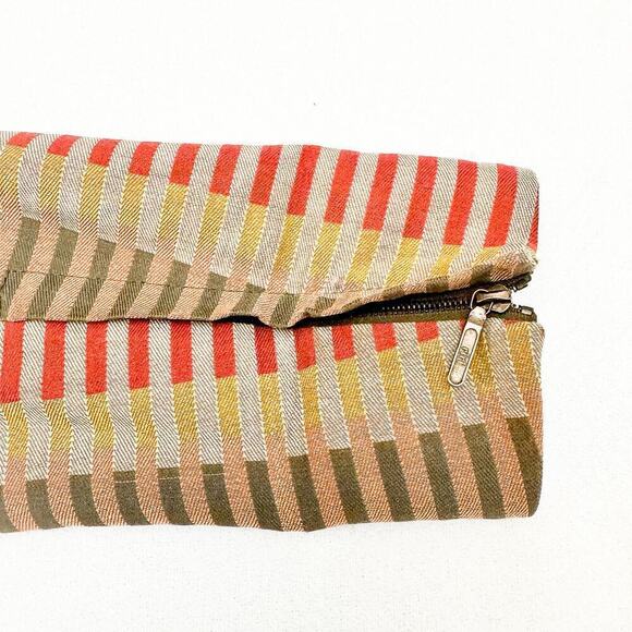 Claudia Strater Linen Motorcycle Woven Line Patterned Jacket Blazer Top Size 38 - Picture 6 of 7